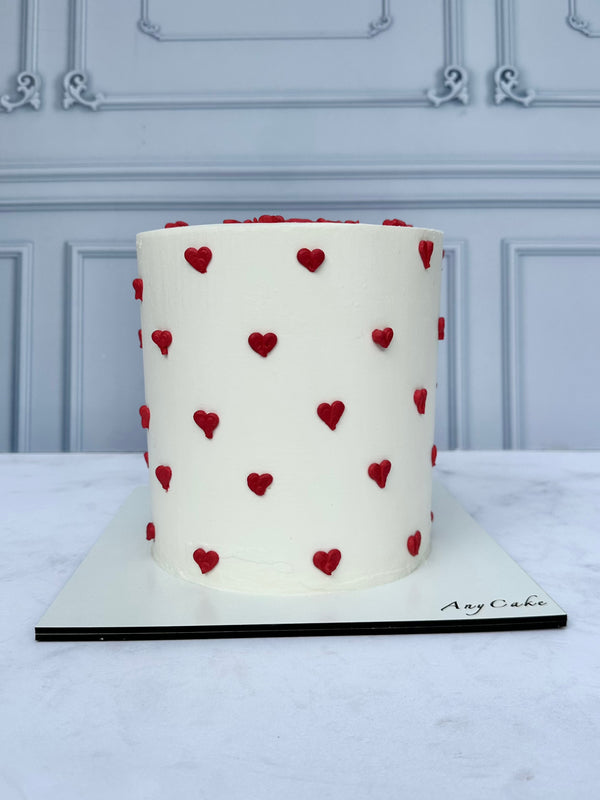 Mini Hearts Cake