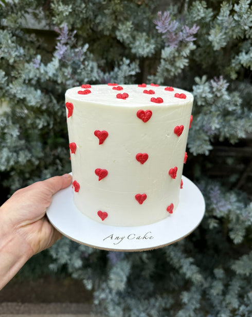 Mini Hearts Cake