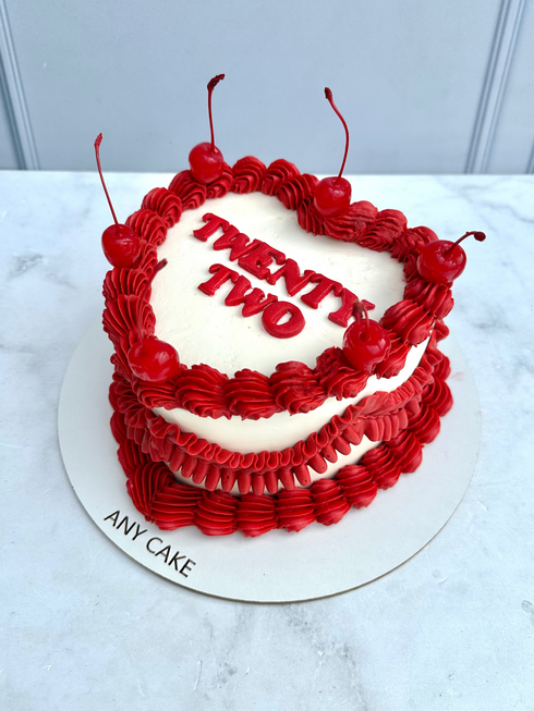 Vintage Cake Corazón