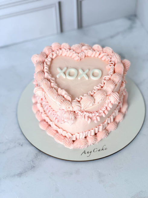 Vintage Cake Corazón