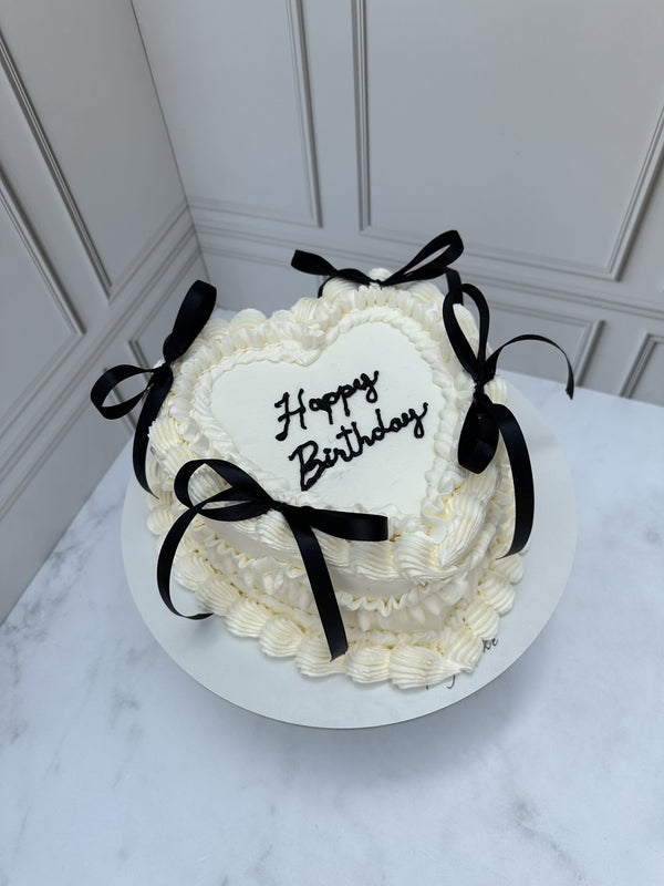 Vintage Cake Corazón